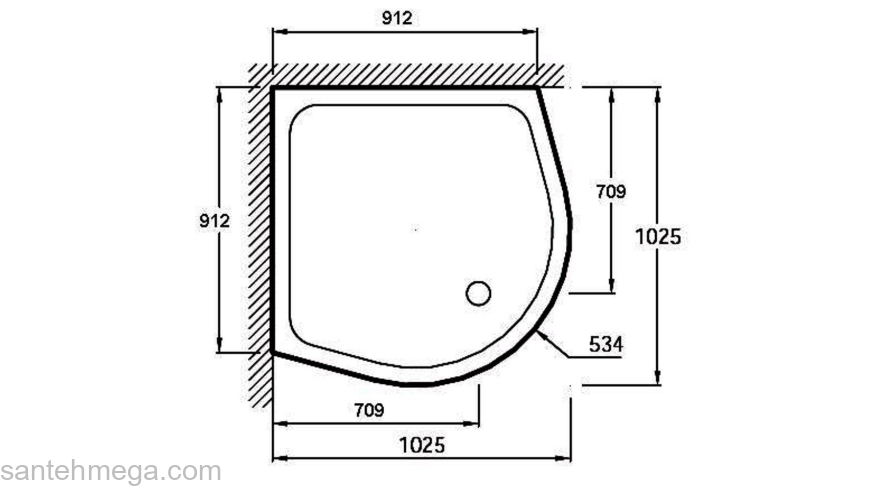 Душевой поддон Jacob Delafon Indigo E62406-00. Фото
