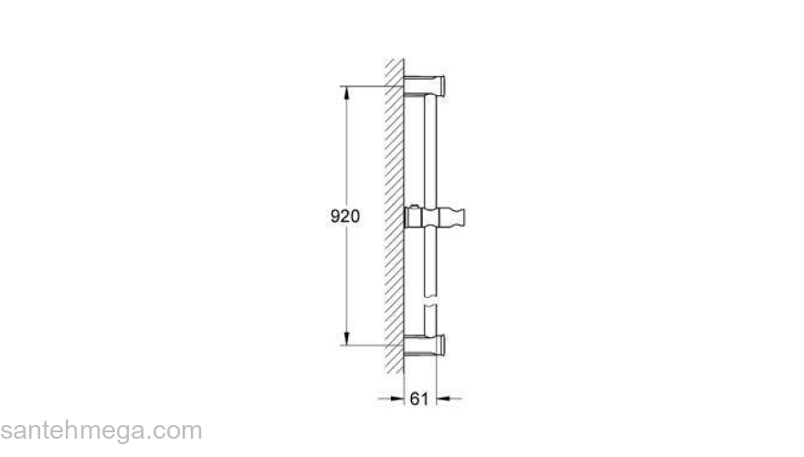 Душевая штанга GROHE Tempesta New Rustic 27520000 900 мм. Фото