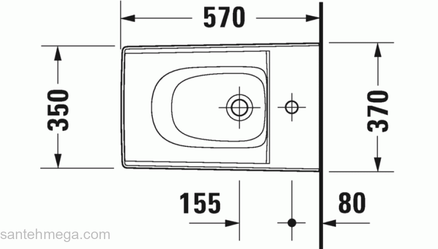 Биде подвесное DURAVIT VIU 2292150000. Фото