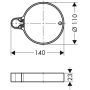 Мыльница Hansgrohe Casseta'C 28678000. Фото