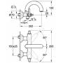 Смеситель для ванны GROHE Atrio Jota 25011000. Фото