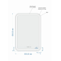 CERSANIT Зеркало LED 050 DESIGN PRO 55 LU-LED050*55-p-Os. Фото