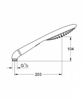 Ручной душ GROHE Rainshower Solo 27272LS0. Фото