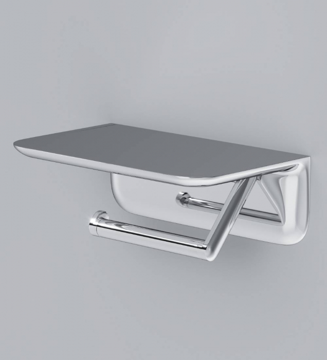 Держатель для туалетной бумаги с полкой AM.PM Sensation A30341500 для ванной комнаты. Фото