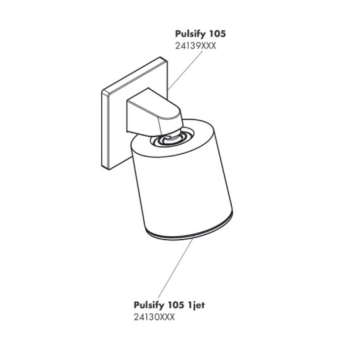 24139000 HANSGROHE  Pulsify держатель верхнего душа. Фото