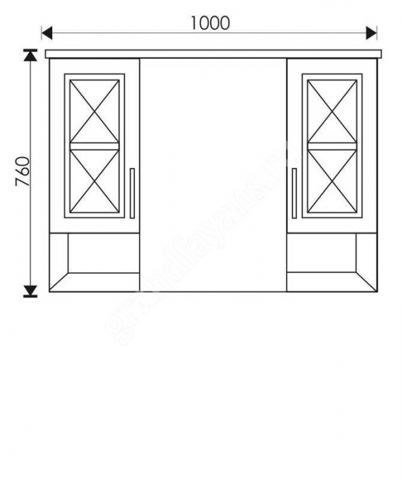 Зеркало SFARZOSO Duglas 100. Фото