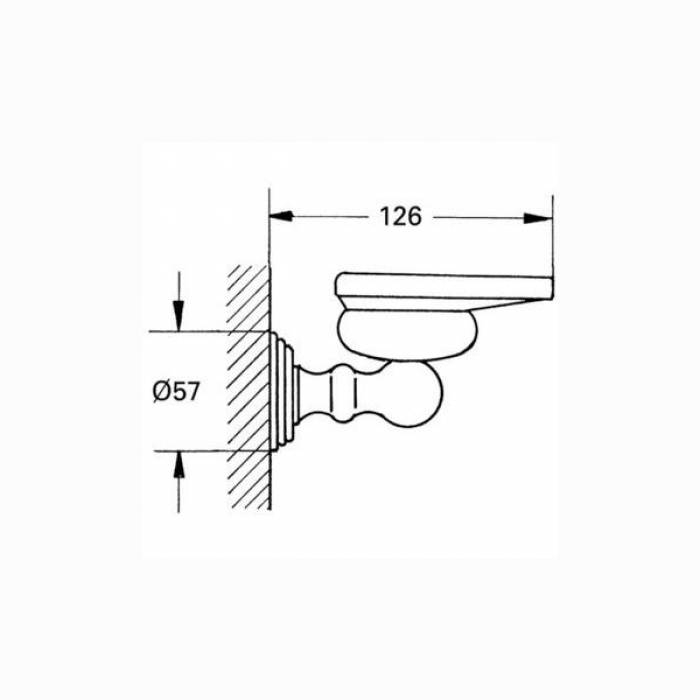 Мыльница GROHE Sinfonia 40046000 для ванной комнаты. Фото
