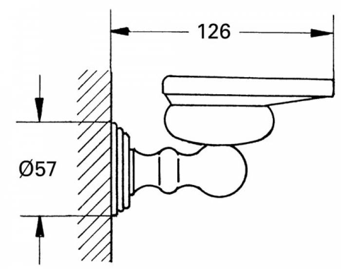 Держатель мыльницы GROHE Sinfonia 40045IG0 для ванной комнаты. Фото