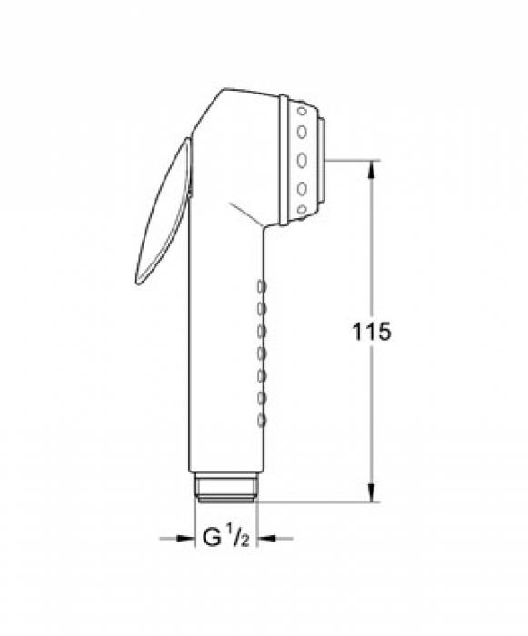 Гигиенический душ GROHE Trigger Spray 28020L00. Фото