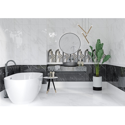Gracia Ceramica 010100001218 Плитка облицовочная Noir 250х600 white 01. Фото