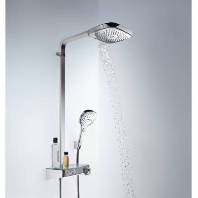 Душевая система HANSGROHE Raindance Select Push 3jet Showerpipe 27127400. Фото