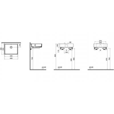 Раковина-чаша Vitra ArchiPlan 45х38 7403B003-0012 Раковина-чаша Vitra ArchiPlan 45х38 7403B003-0012. Фото
