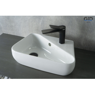 Раковина подвесная GID N9275L 45х28 61107L Белый Раковина подвесная GID N9275L 45х28 61107L Белый. Фото