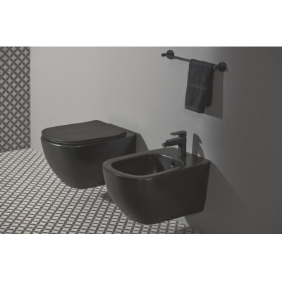 Биде подвесное IDEAL STANDARD Tesi T3552V3 Black. Фото