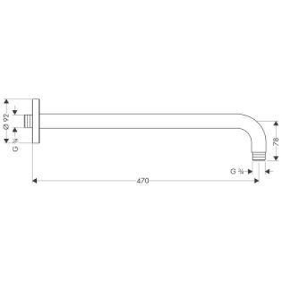 Держатель душа HANSGROHE 27410000. Фото