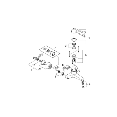 Смеситель для раковины GROHE Euroeco Special 32795000. Фото