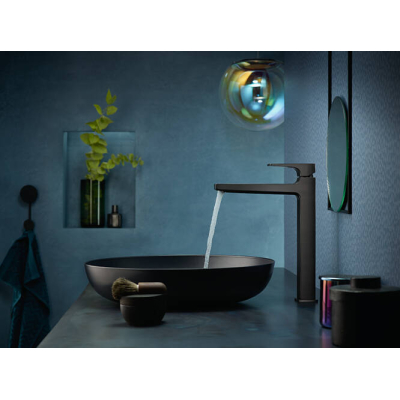 Смеситель Hansgrohe Metropol для раковины 32512340, шлифованный черный хром. Фото