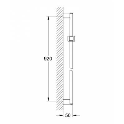 Душевая штанга GROHE Euphoria Cube 27841000 900 мм. Фото