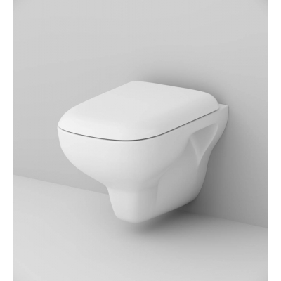 Унитаз подвесной безободковый FlashClean, с сиденьем AM.PM Like C801700SC Унитаз подвесной безободковый FlashClean, с сиденьем AM.PM Like C801700SC. Фото