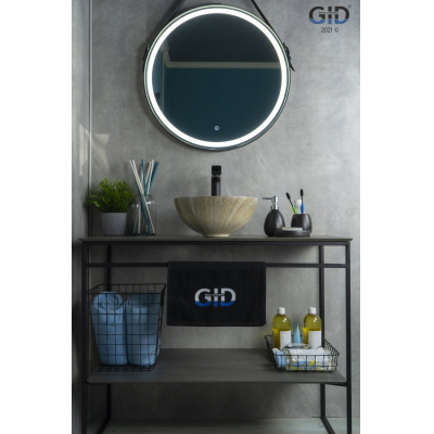 Раковина накладная GID Mnc488 32х32 54436 Под камень. Глянцевый. Фото