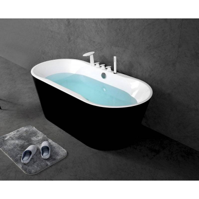 Ванна акриловая отдельностоящая BELBAGNO BB200-1700-800-NERO. Фото