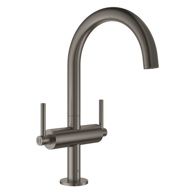 GROHE 21022AL3 Atrio New Смеситель двухвентильный для раковины на 1 отверстие, рукоятки-рычаги, размер L, Графит. Фото