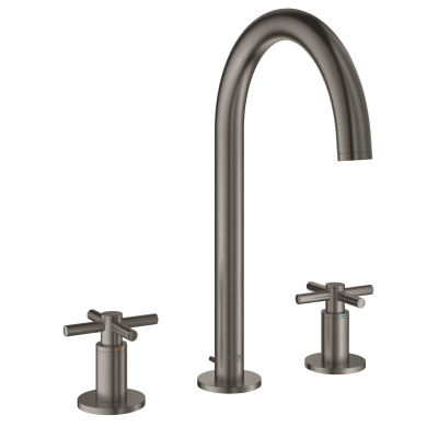 GROHE 20008AL3 Atrio New Смеситель двухвентильный для раковины на 3 отверстия, монтаж на бортик, крестобразная ручка, размер M. Фото