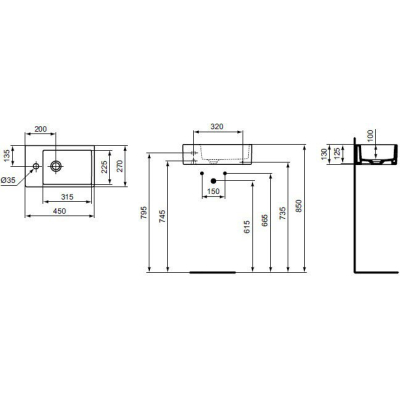 Раковина IDEAL STANDARD Strada 45х27 K081701. Фото