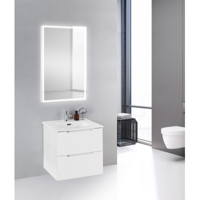 Тумба под раковину подвесная BELBAGNO ETNA39-700/390-2C-SO-BL-P Bianco Lucido. Фото