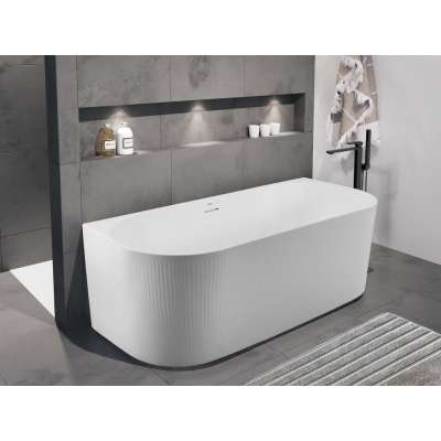 Ванна акриловая пристенная матовая BELBAGNO BB412-1700-800-MATT. Фото