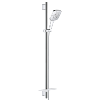 GROHE 26586000 Rainshower SmartActive 130 Душевой гарнитур III, душевая штанга 900 мм, шланг 1750 мм, полочка, хром. Фото