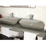 Раковина ACQUABELLA COLEZZIONI 58х38 LAVABO_ON-TOP_RECTANGLE_SLATE_CEMENTO Раковина ACQUABELLA COLEZZIONI 58х38 LAVABO_ON-TOP_RECTANGLE_SLATE_CEMENTO. Фото