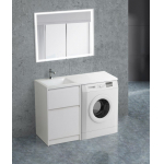 Тумба под раковину для стиральной машины BELBAGNO KRAFT-LVD-580/1200-2C-PIA-BO Bianco Opaco Тумба под раковину для стиральной машины BELBAGNO KRAFT-LVD-580/1200-2C-PIA-BO Bianco Opaco. Фото