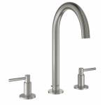 GROHE 20009DC3 Atrio New Смеситель двухвентильный для раковины на 3 отверстия, монтаж на бортик, размер M, СуперСталь GROHE 20009DC3 Atrio New Смеситель двухвентильный для раковины на 3 отверстия, монтаж на бортик, размер M, СуперСталь. Фото