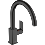 Кухонный смеситель 260 однорычажный с поворотным изливом Hansgrohe Vernis Shape M35 71871670 черный Кухонный смеситель 260 однорычажный с поворотным изливом Hansgrohe Vernis Shape M35 71871670 черный. Фото