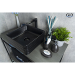 Раковина накладная GID Bm965 38х38 53339 Черный Матовый Раковина накладная GID Bm965 38х38 53339 Черный Матовый. Фото