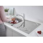 Набор для кухни: мойка для кухни GROHE 31565SD0 K300, нержавеющая сталь и смеситель GROHE 31565SD0 Eurosmart Смеситель для мойки Набор для кухни: мойка для кухни GROHE 31565SD0 K300, нержавеющая сталь и смеситель GROHE 31565SD0 Eurosmart Смеситель для мойки. Фото