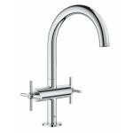 GROHE 21019003 Atrio New Смеситель двухвентильный для раковины на 1 отверстие, крестобразная ручка, размер L GROHE 21019003 Atrio New Смеситель двухвентильный для раковины на 1 отверстие, крестобразная ручка, размер L. Фото