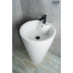 Раковина напольная GID Nb136 52х50 81105 Белый Раковина напольная GID Nb136 52х50 81105 Белый. Фото