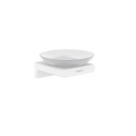 Мыльница AddStoris Hansgrohe 41746700, матовый белый Мыльница AddStoris Hansgrohe 41746700, матовый белый для ванной комнаты. Фото
