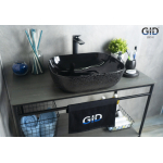 Раковина накладная GID D1302h004 50х40 53303 Черный Глянцевый Раковина накладная GID D1302h004 50х40 53303 Черный Глянцевый. Фото
