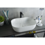 Раковина накладная GID K397D9 50х40 53322 Под камень. Глянцевый Раковина накладная GID K397D9 50х40 53322 Под камень. Глянцевый. Фото