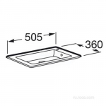 Раковина встраиваемая ROCA Debba Unik 50x36 32799J000 Раковина встраиваемая ROCA Debba Unik 50x36 32799J000. Фото