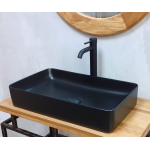Раковина накладная 60х35 Bronze De Luxe Scandi 6145-BM черный матовый Раковина накладная 60х35 Bronze De Luxe Scandi 6145-BM черный матовый. Фото