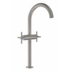 GROHE 21044DC3 Atrio New Смеситель двухвентильный для раковины на 1 отверстие, для свободностоящих раковин, крестобразные ручки, размер XL, СуперСталь GROHE 21044DC3 Atrio New Смеситель двухвентильный для раковины на 1 отверстие, для свободностоящих раковин, крестобразные ручки, размер XL, СуперСталь. Фото