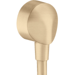 Шланговое подсоединение без клапана обратного тока E Hansgrohe FixFit 27454140, бронза. Фото