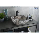 Раковина накладная GID Mnc181 42х42 54418 Под камень. Глянцевый Раковина накладная GID Mnc181 42х42 54418 Под камень. Глянцевый. Фото