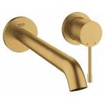 GROHE 19967GN1 Essence+ Смеситель для раковины на 2 отверстия, вынос 201 мм, настенный монтаж. Фото