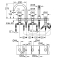 GROHE 19923003 Atrio New Комлект для ванны на 5 отверстий (смеситель двухвентильный, круглый излив, крестообразные ручки, ручной душ, переключатель), может быть использован с 29 037 001. Фото