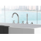 GROHE 19923003 Atrio New Комлект для ванны на 5 отверстий (смеситель двухвентильный, круглый излив, крестообразные ручки, ручной душ, переключатель), может быть использован с 29 037 001. Фото